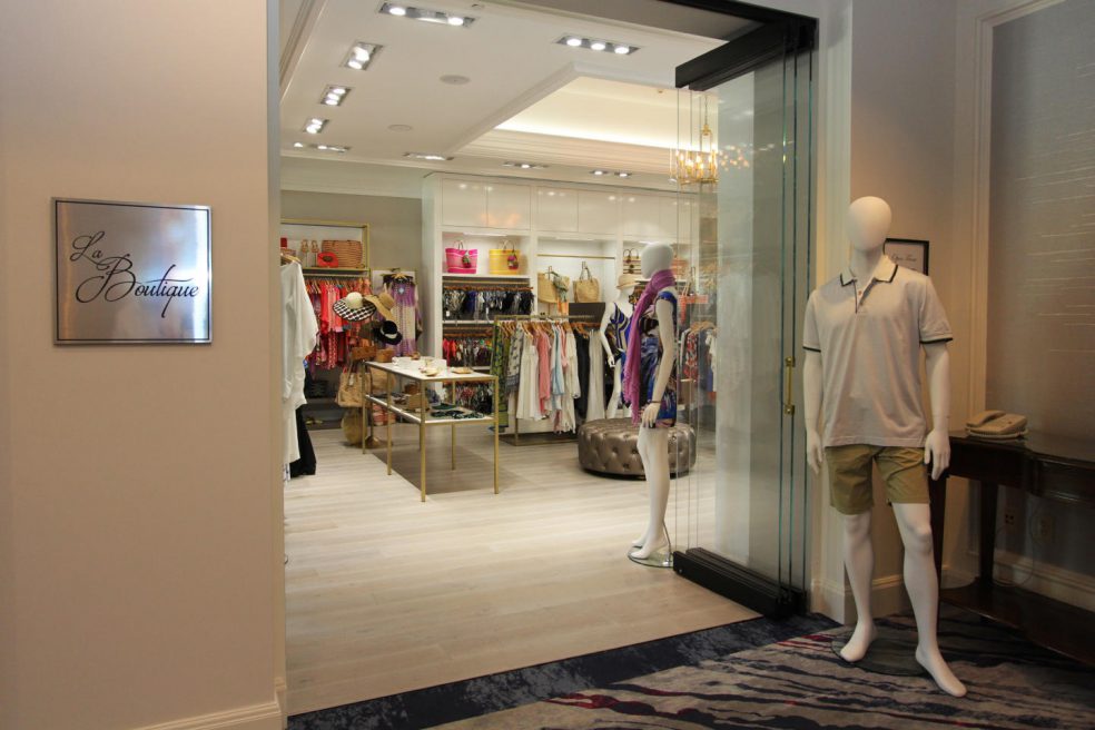 Boutique at Ritz Carlton Grand Cayman with Fixtures and Displays by Morgan Li