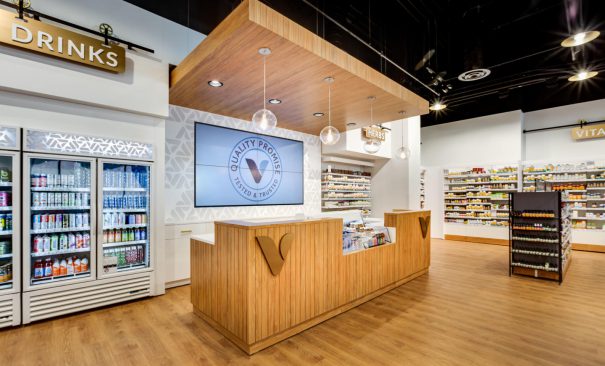 New retail cashwrap at Vitamin Shoppe in New Jersey built by Morgan Li