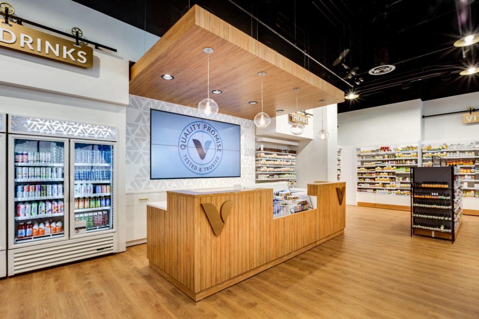New retail cashwrap at Vitamin Shoppe in New Jersey built by Morgan Li