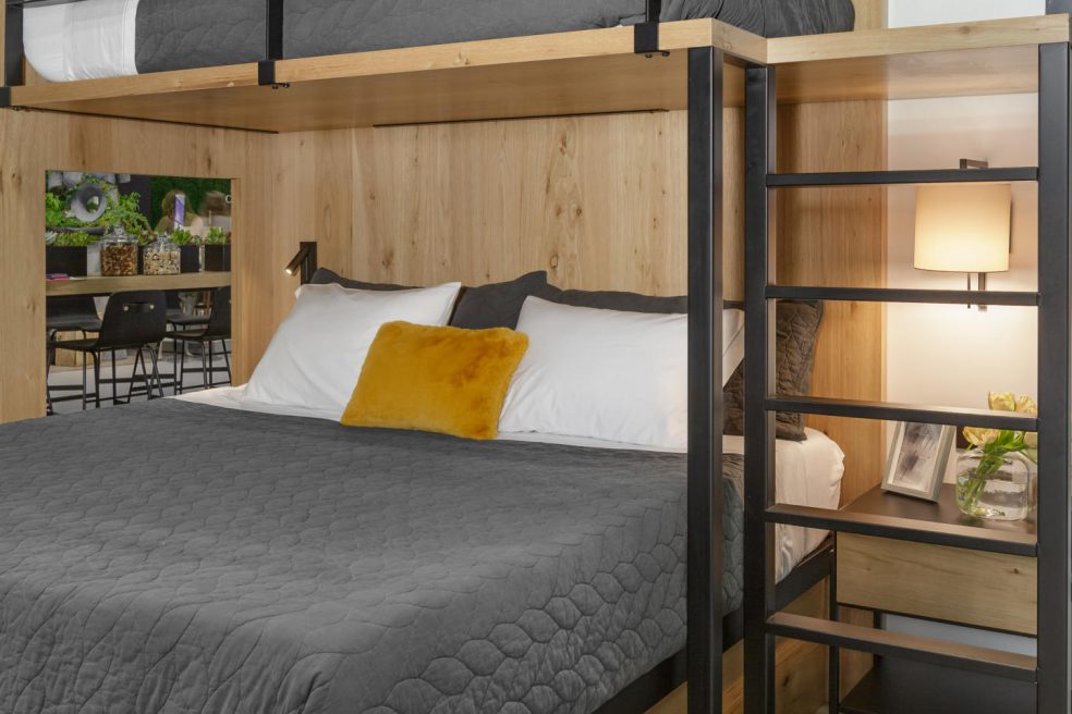 Custom bunk beds by hospitality manufacturer Morgan Li