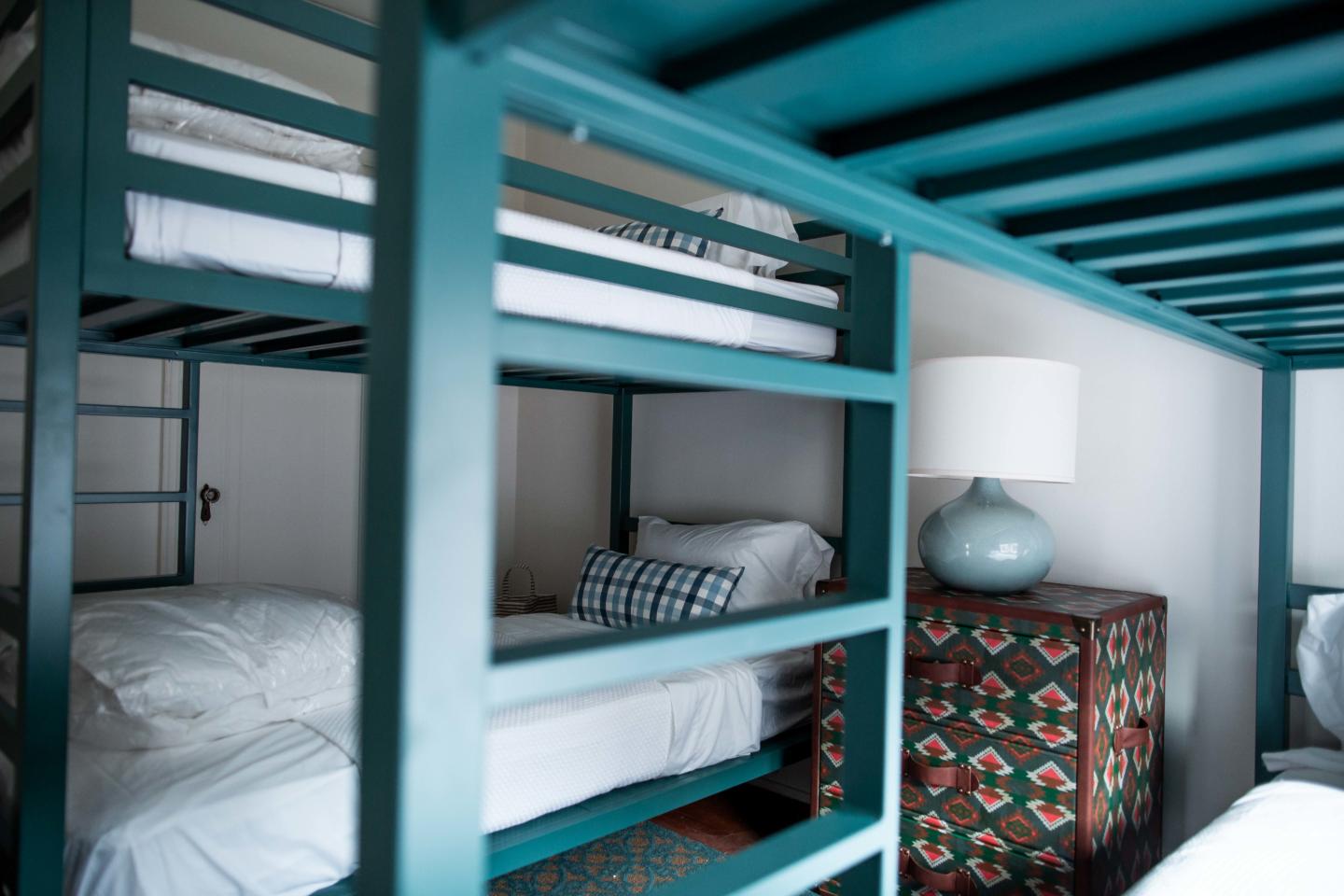 Bunk beds in supportive housing space built by Morgan Li 