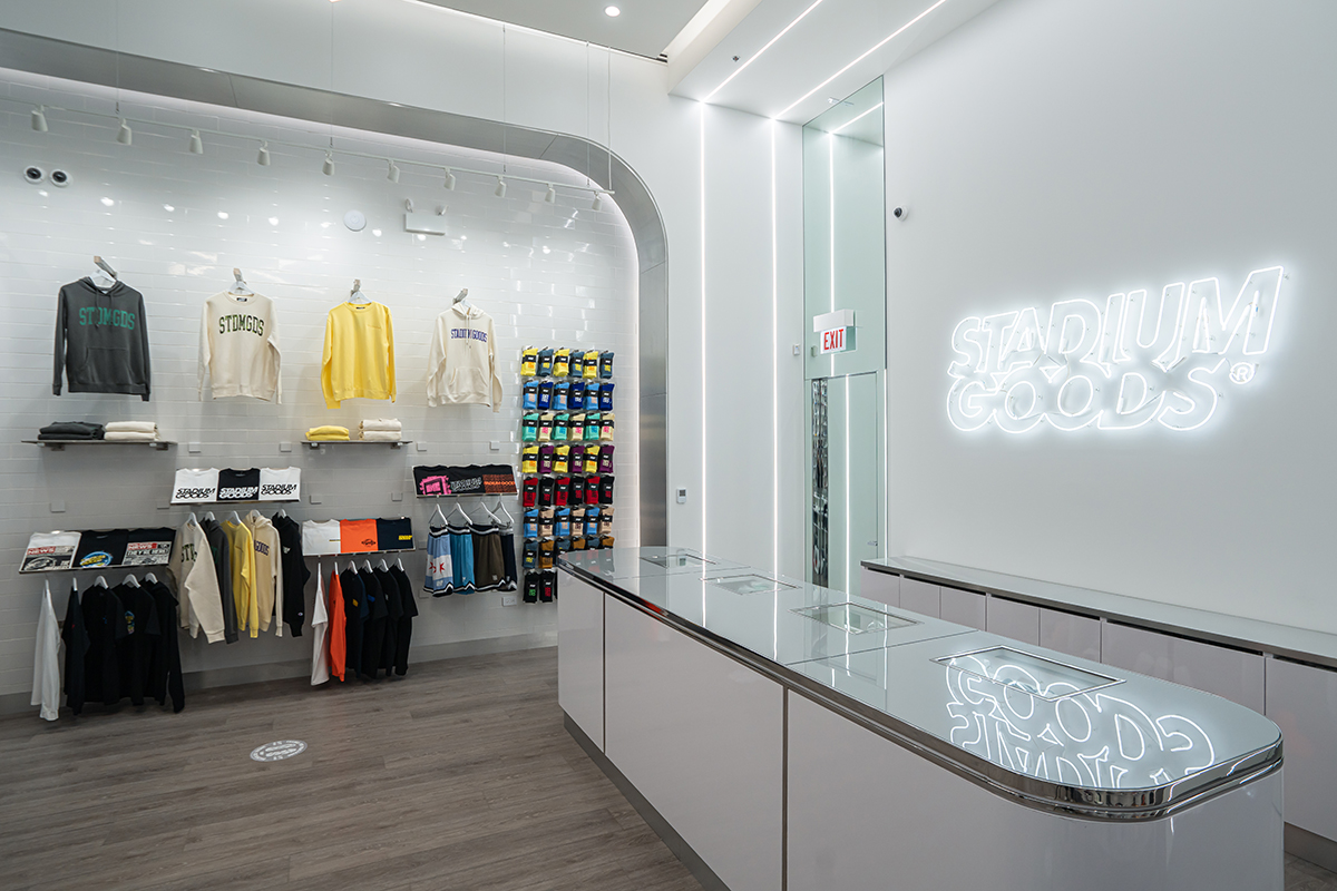Cashwrap and point of sale counter Stadium Goods Chicago by Morgan Li 
